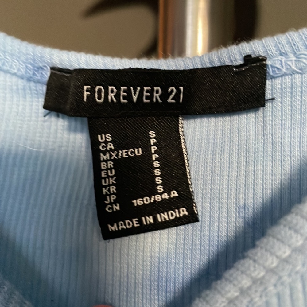 Forever 21 blue tie-dye mushroom dress - Picture 7 of 7